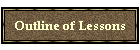 Outline of Lessons