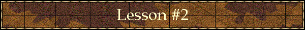 Lesson #2